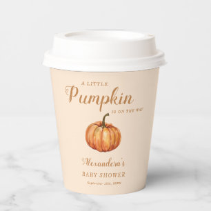 Fall A Little Pumpkin Baby Shower Paper Cups
