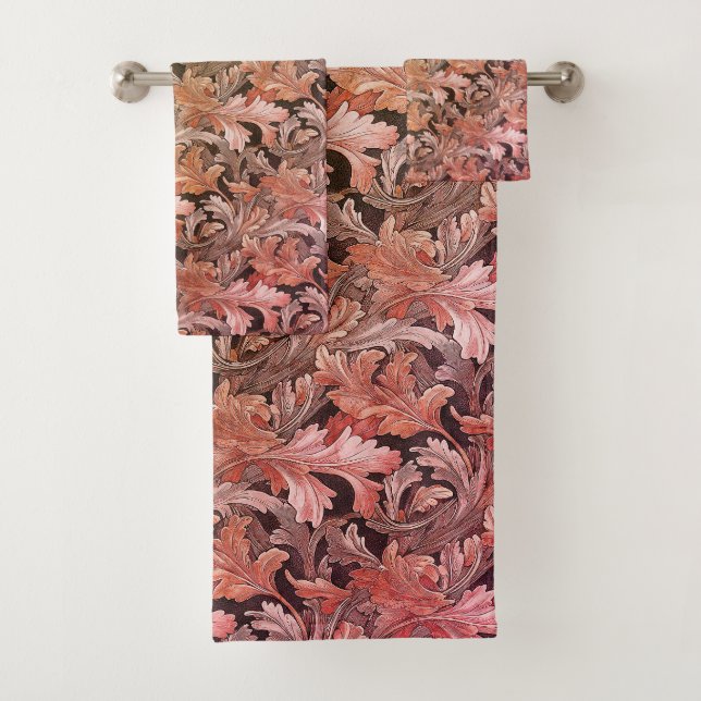 Fall Acanthus Leaves  Bath Towel Set (Insitu)
