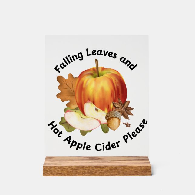 Fall and Apple Cider Sign (Front)