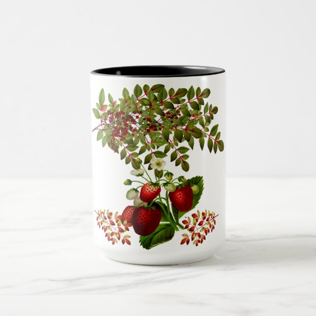 Fall and Autumn Berry Foliage Mug (Center)