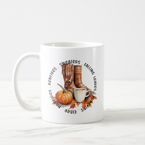 Fall and Autumn Vibes  Coffee Mug