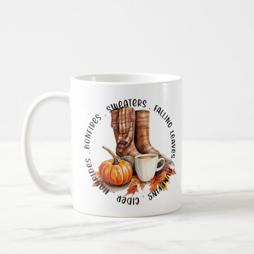 Fall and Autumn Vibes  Coffee Mug