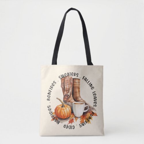 Fall and Autumn Vibes Tote Bag