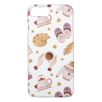 Fall and Winter Cat iPhone Case
