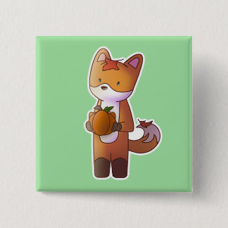 Fall Animal Product Series by AskStudio 4 Inch Rou Button
