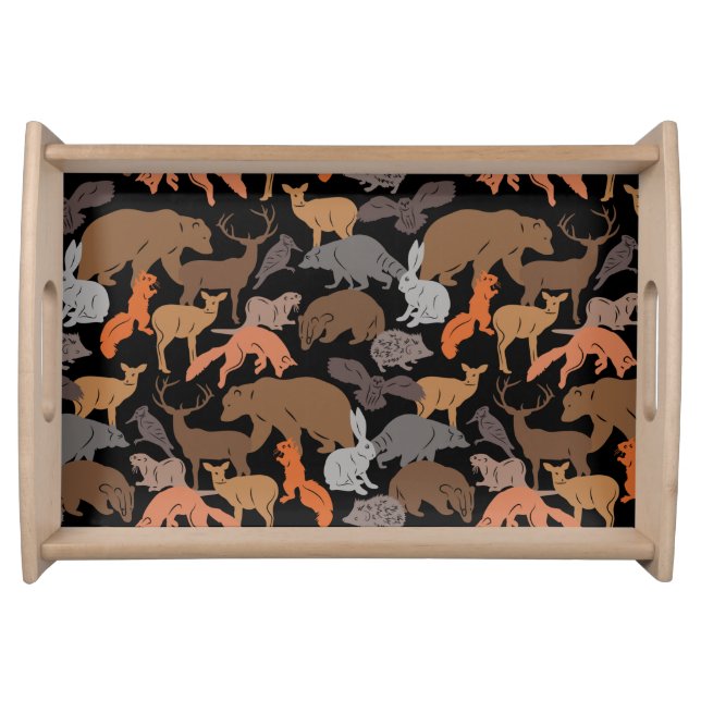 Fall Animals Serving Tray (Front)