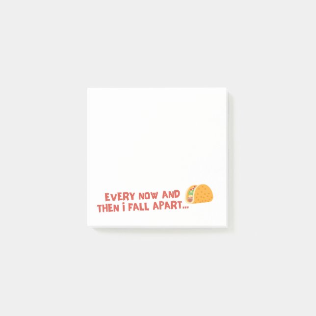Fall Apart Taco Funny Notes (Front)