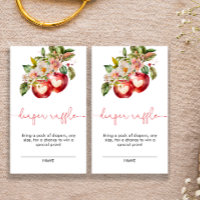 Fall Apple Baby Shower Diaper Raffle