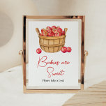 Fall Apple Basket Baby Shower Babies are Sweet Poster<br><div class="desc">Make your event special with this Apple Baby Shower with our cute and lovely printable Babies are Sweet Sign featuring adorable Fall Baby Shower theme. Download,  personalize,  and create lasting memories with this perfect touch for your joyous celebration!

BS846</div>