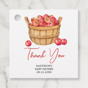 Fall Apple Basket Baby Shower Favor Tags
