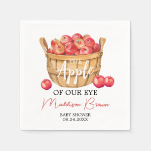 Fall Apple Basket Baby Shower Napkins