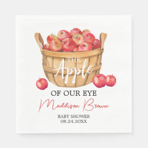 Fall Apple Basket Baby Shower Napkins