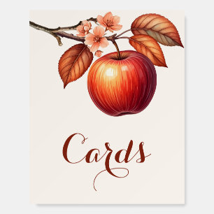 Fall Apple Bridal Shower Cards Sign