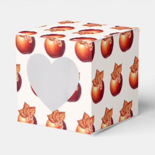 Fall Apple Bridal Shower Favor Boxes