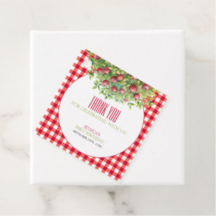 Fall Apple of Our Eye First Birthday Favor Tags