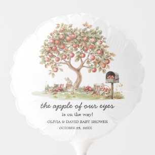 Fall Apple of our Eyes Baby Shower Balloon