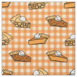 Fall Apple Pumpkin and Pecan Pie Pattern Fabric