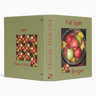 Fall Apple Recipes 3 Ring Binder