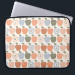 Fall Apples Laptop Sleeve<br><div class="desc">A cute apple design in non-traditional fall colors. Inspired by mid-century modern design,  this pattern features stylized apple illustrations with patterned details. Great for fall and thanksgiving decor and decorating.</div>