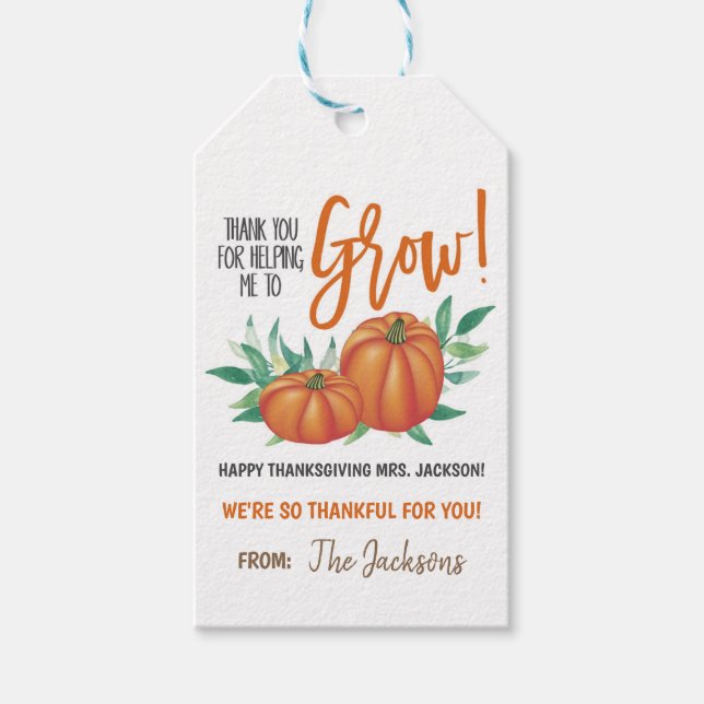 Fall Appreciation Gift Tags (Front)