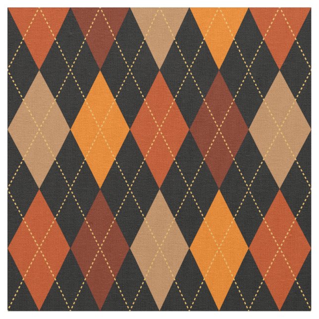 Fall Argyle Fabric (Close Up)