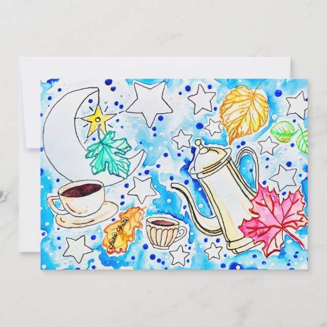 Fall Art Invitation (Front)