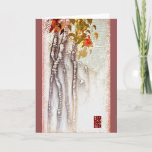 Fall Aspens Custom Greeting Card