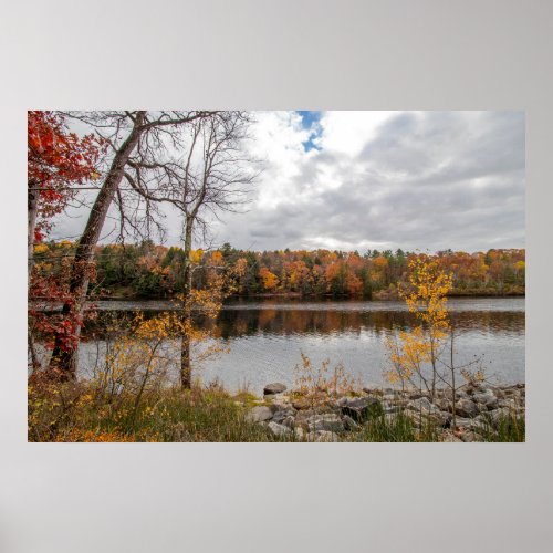 Fall at Haviland Cove Beach Poster