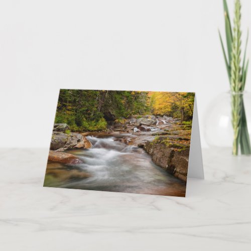 Fall at Jefferson Brook New Hampshire Card