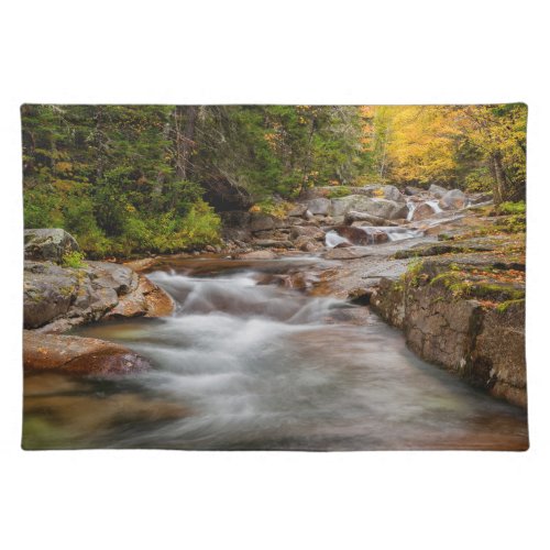 Fall at Jefferson Brook New Hampshire Cloth Placemat