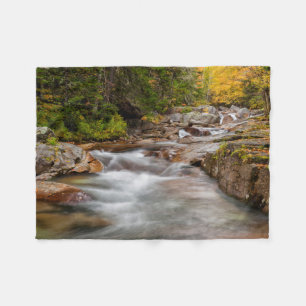 Fall at Jefferson Brook, New Hampshire Fleece Blanket