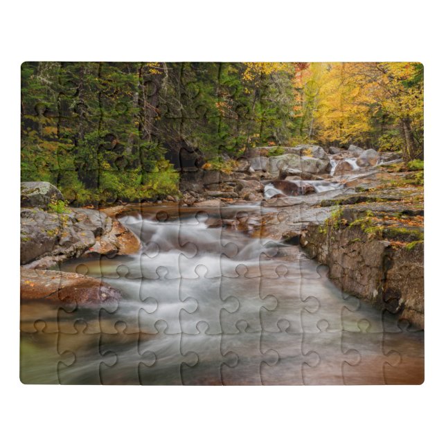 Fall at Jefferson Brook, New Hampshire Jigsaw Puzzle (Puzzle Horizontal)