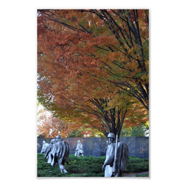 Fall at Korean Memorial Photo Print (Front)