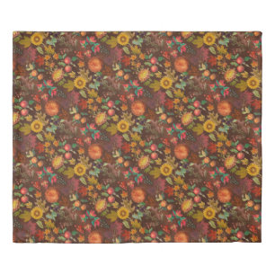 Fall Autumn Botanical Duvet Cover