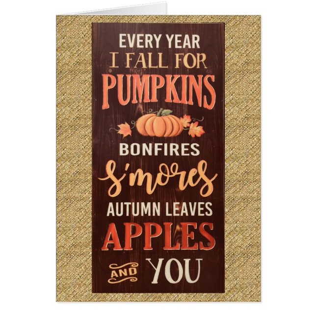 Fall Autumn Cards (Front)