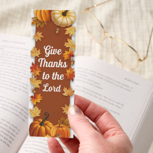 Fall Autumn Christian Bible Verse Customized Bookmarks