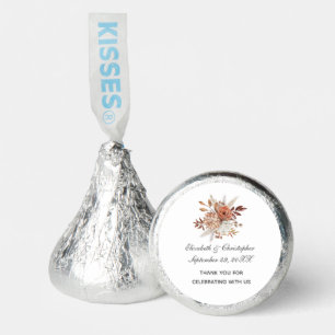 Fall Autumn Colors Floral Trendy Wedding Hershey®'s Kisses®