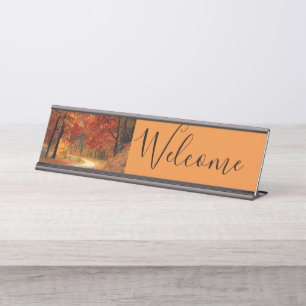 Fall Autumn Cottage Office Destiny's Destiny Desk Name Plate