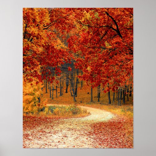 Fall Autumn Cottage Office Destinys Destiny Poster