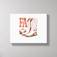 Fall Autumn Cowgirl Pumpkin