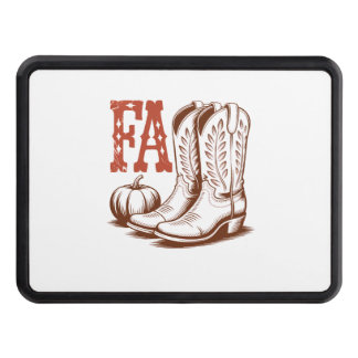 Fall Autumn Cowgirl Pumpkin Hitch Cover
