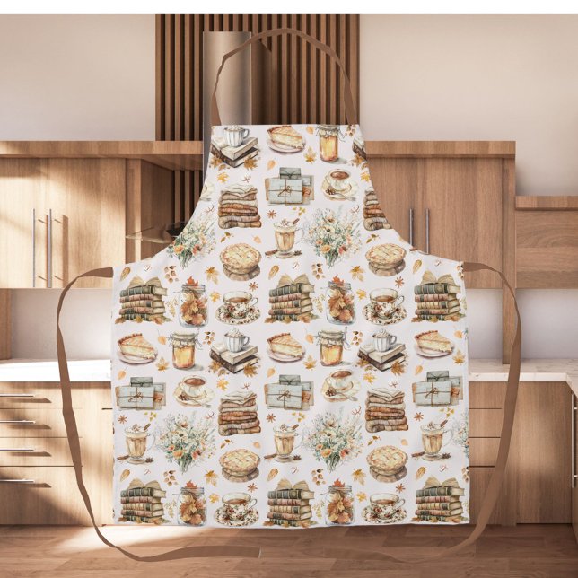 Fall Autumn Favorite Essential Aesthetic Pattern Apron (In situ)