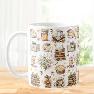 Fall Autumn Favorite Essential Aesthetic Pattern Coffee Mug