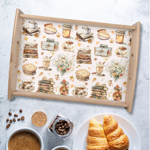 Fall Autumn Favorite Essential Aesthetic Pattern Serving Tray