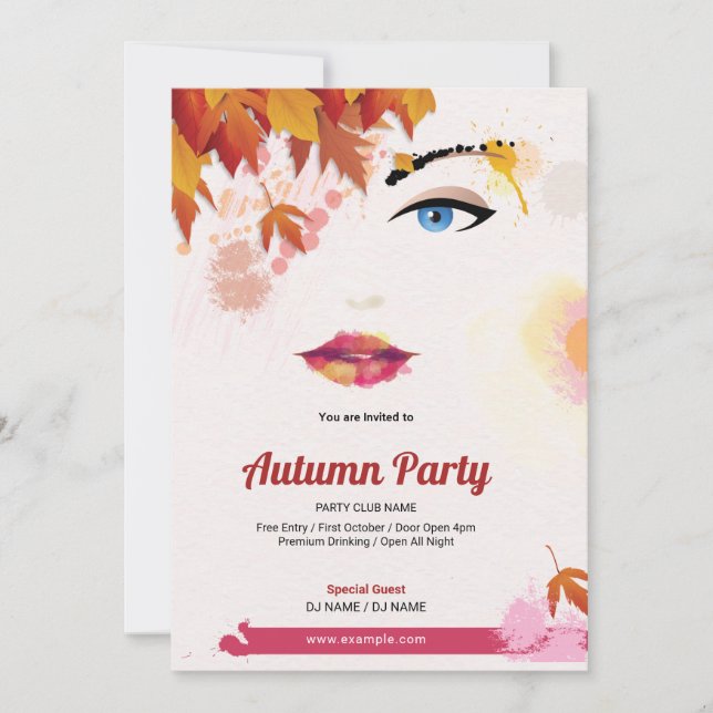 Fall / Autumn Festival Flyer Invitation (Front)