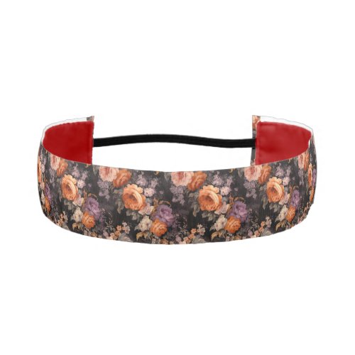 Fall Autumn Floral Athletic Headband