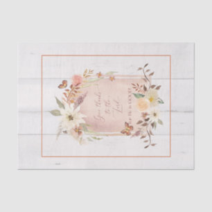 Fall Autumn Floral Give Thanks to Lord Decoupage Tissue Paper