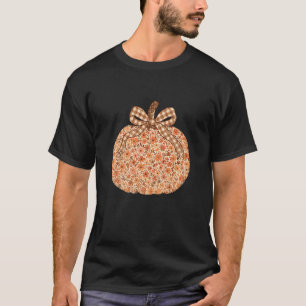 Fall Autumn Flower Pumpkin Thanksgiving Pumpkin Fa T-Shirt