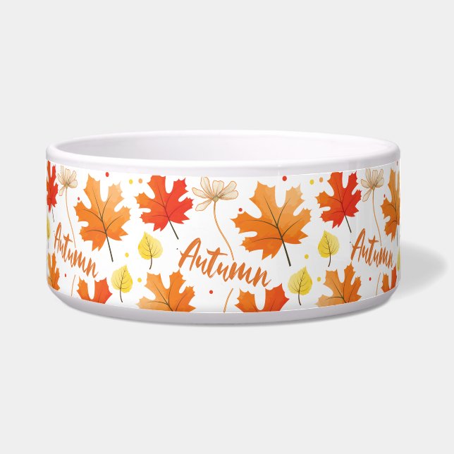 Fall Autumn Foliage Fall Leaves Bowl (Front)