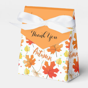 Fall Autumn Foliage Fall Leaves Favor Boxes